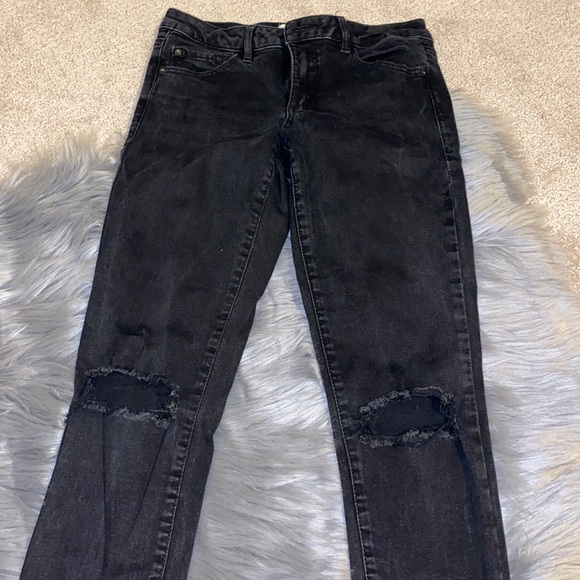 Garage Black Ripped Skinny Jeans - Picture 2 of 4